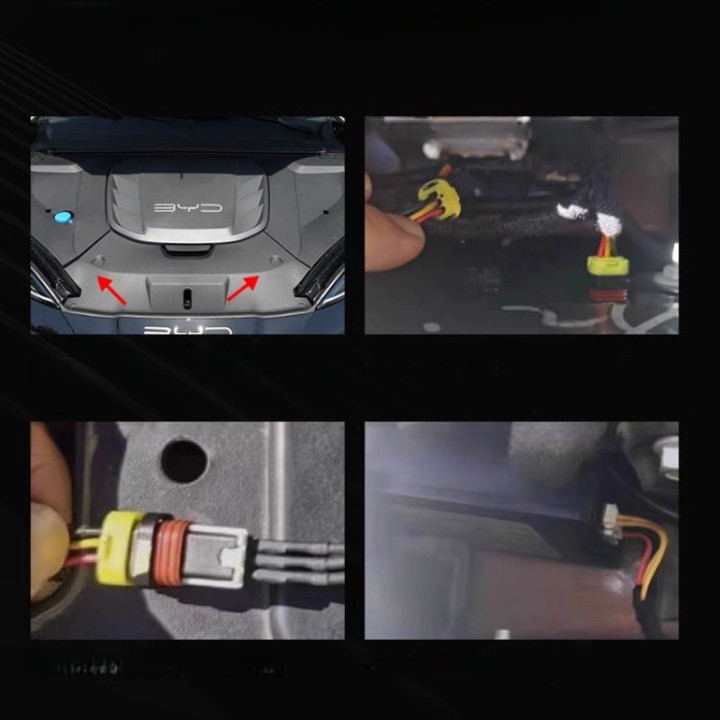 Front Bumper Emblem LED Light Module for BYD Seal