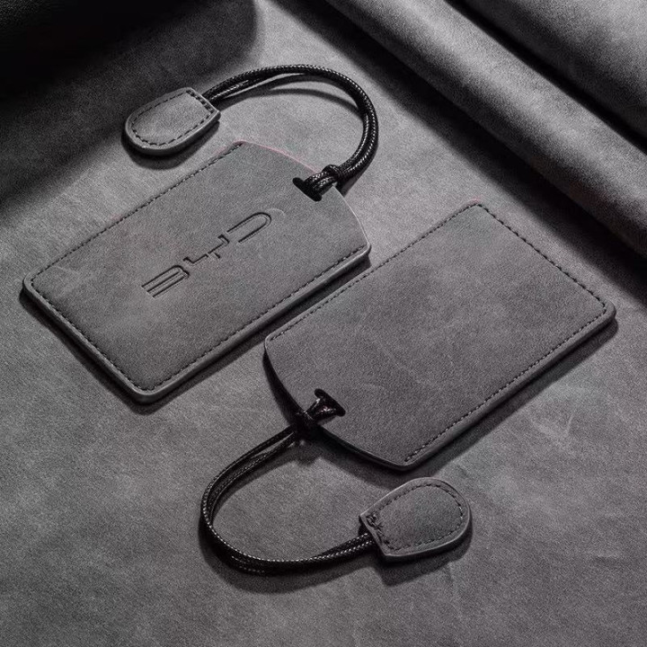 Suede NFC Card Key Cover Case for BYD EV Card Key
