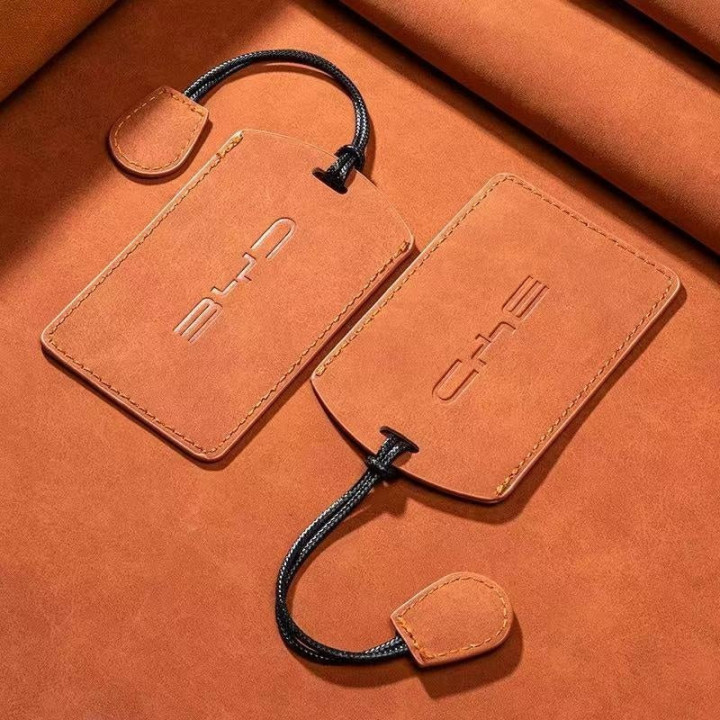 Suede NFC Card Key Cover Case for BYD EV Card Key