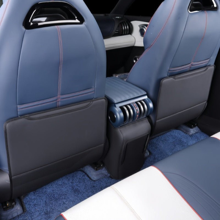 Half-Wrapped Leather Seat Back Kick Mat for BYD Atto 3 2023-2026