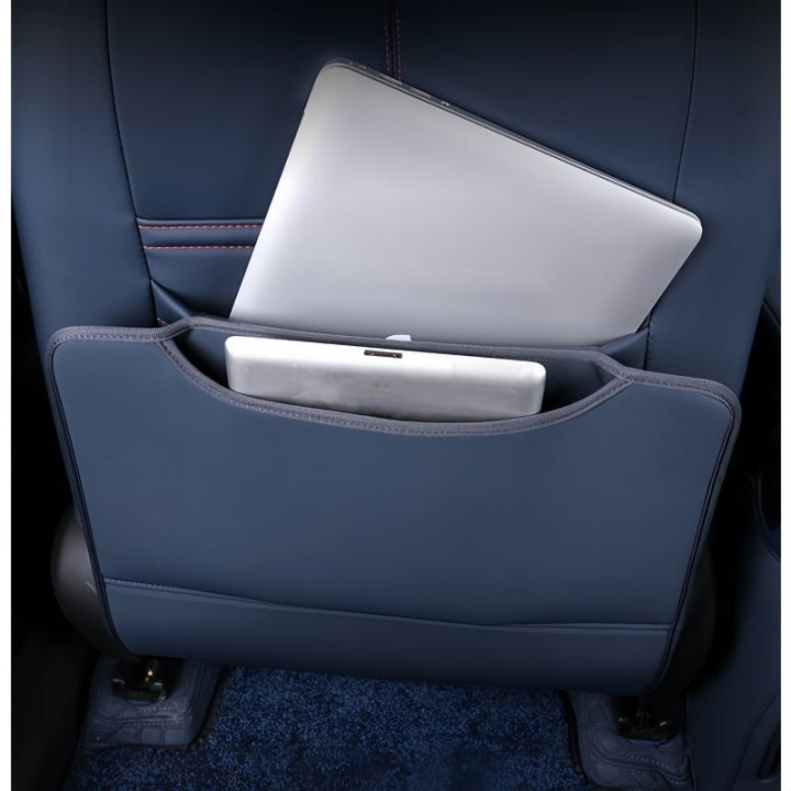 Half-Wrapped Leather Seat Back Kick Mat for BYD Atto 3 2023-2026