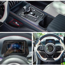 For BYD ATTO 3 Carbon Fiber Patterned Protective Cover