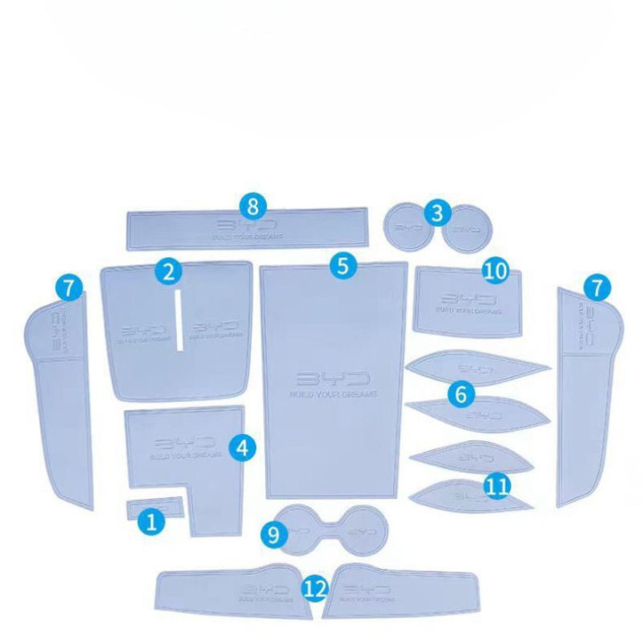 Silicone Wireless Charging Pad for 2024 BYD Seal