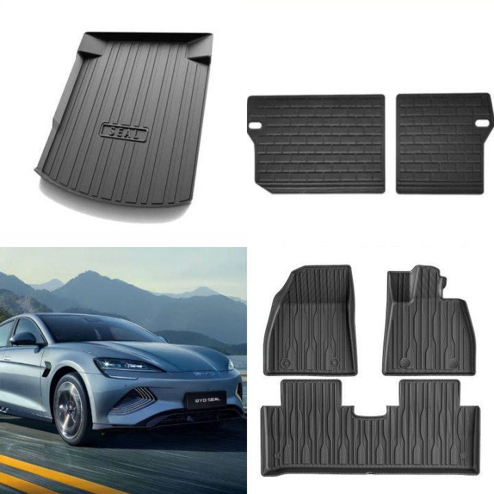 TPE Rubber Floor Mat  & Trunk Mat for BYD Seal