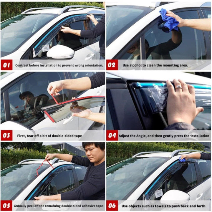 Window Visor Rain Guards for BYD ATTO 3