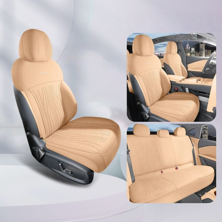 Half-Wrapped Premium Suede Seat Covers for Geely Starray EM-i