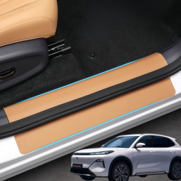 Door Sill Leather Protector Strips for Geely Starray EM-i