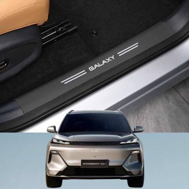 Door Sill Leather Protector Strips for Geely Starray EM-i