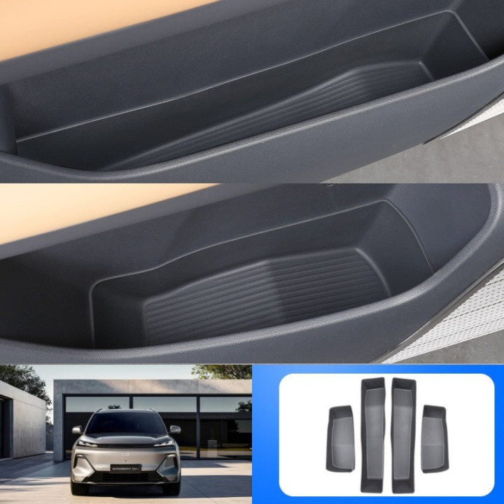 Front & Rear Door Storage Organizer Trays for Geely Starray EM-i