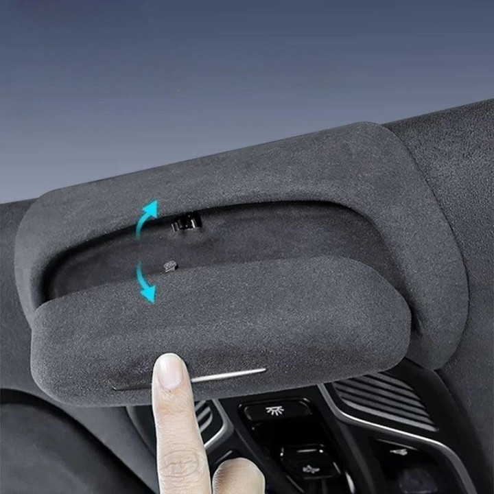 Suede Car Eyeglass Case for Geely