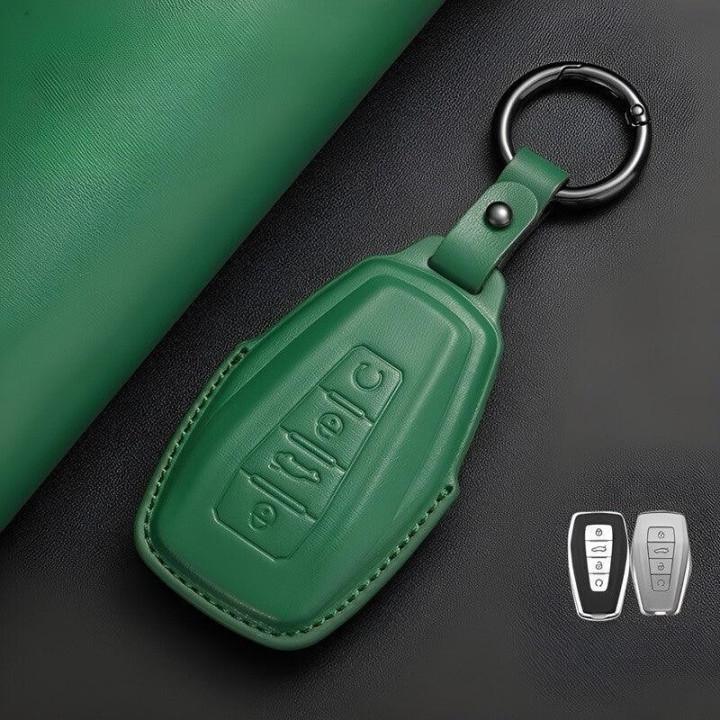 Leather Car Key Fob Cover  for Geely