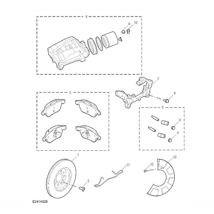 Zestaw klocków hamulcowych OEM do MG ZS – zdjęcie 2