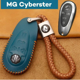 Skórzane etui na kluczyk z brelokiem do MG Cyberster
