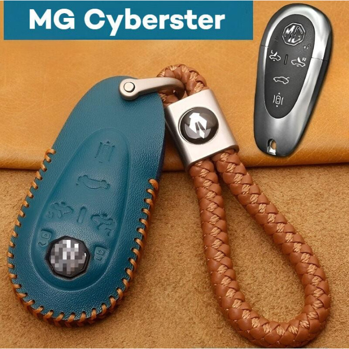 Skórzane etui na kluczyk z brelokiem do MG Cyberster