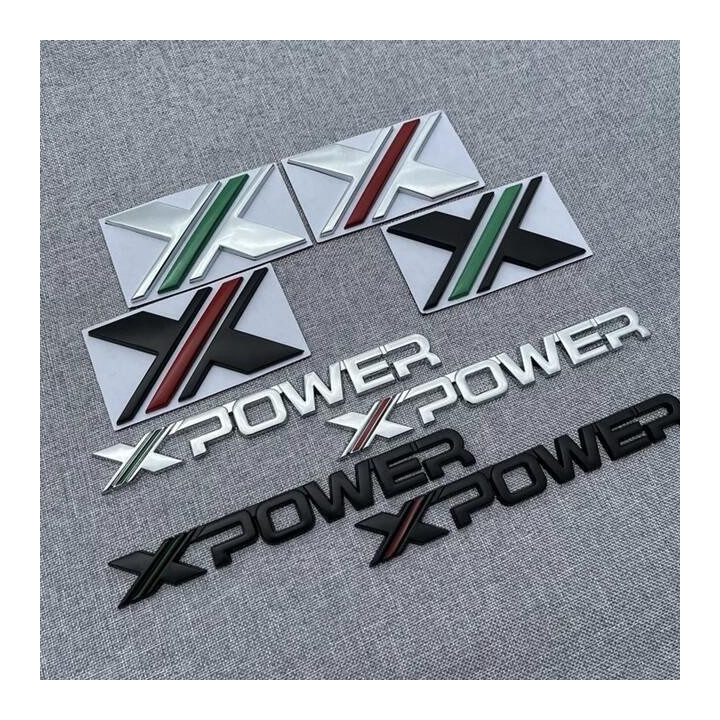 Naklejka logo XPOWER czarno-zielona do MG HS, MG ZS, MG3, MG4 – zdjęcie 2