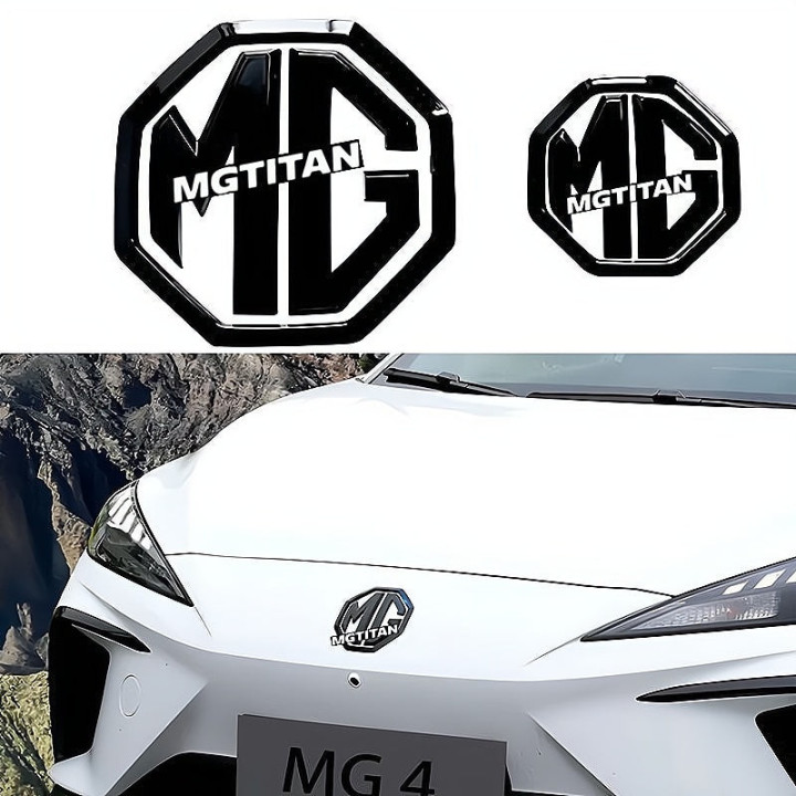 Emblematy samoprzylepne czarny połysk do MG4 i MGS5