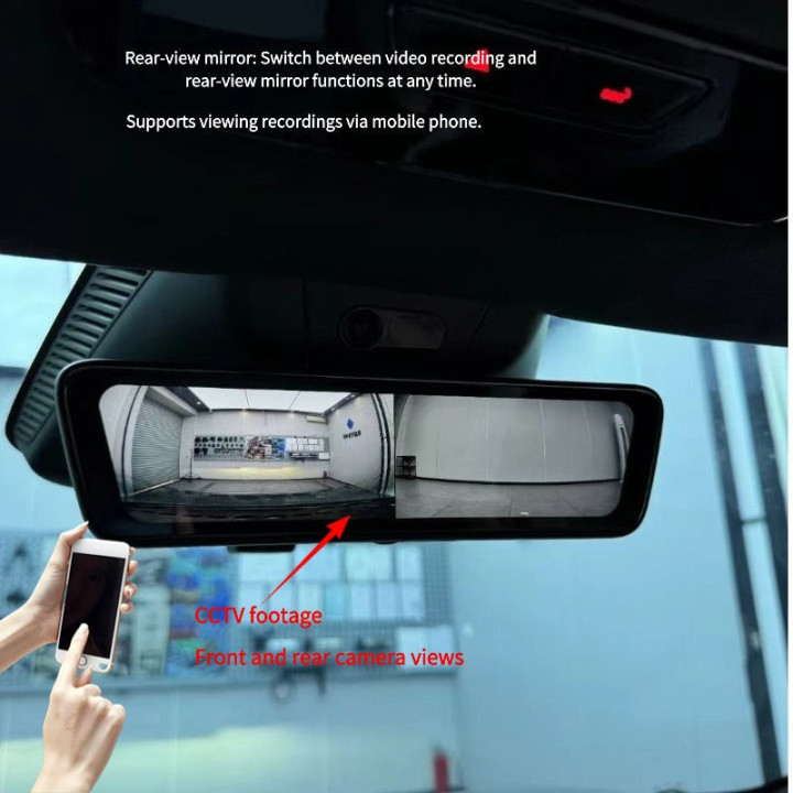 Wideorejestrator w lusterku z kamerą tylną do Jetour T1/T2 – zdjęcie 3