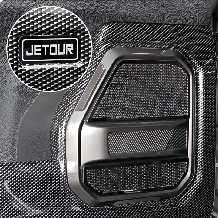 Nakładki ochronne drzwi z ABS carbon fiber do Jetour T2 – zdjęcie 4