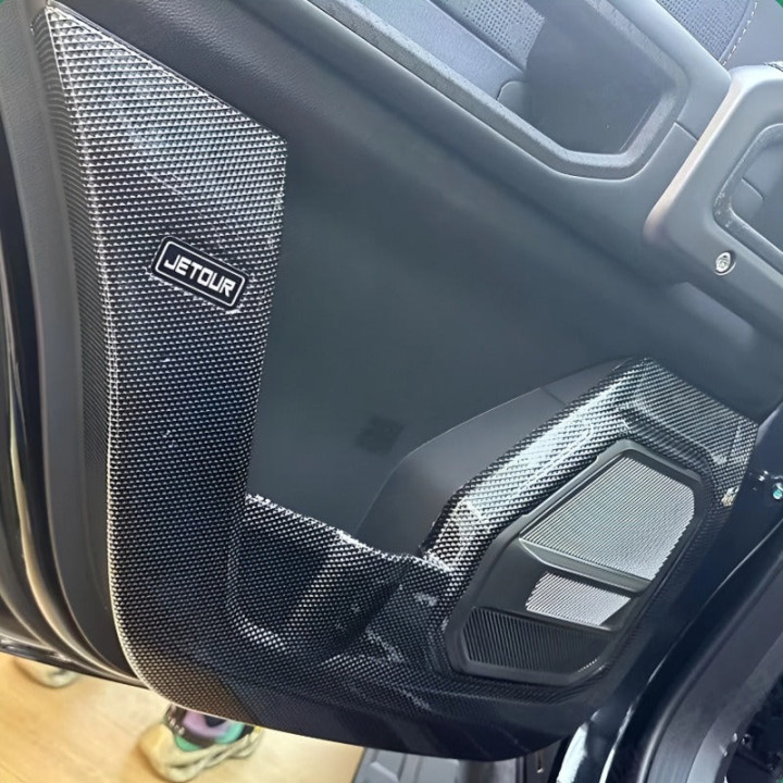 Nakładki ochronne drzwi z ABS carbon fiber do Jetour T2 – zdjęcie 8