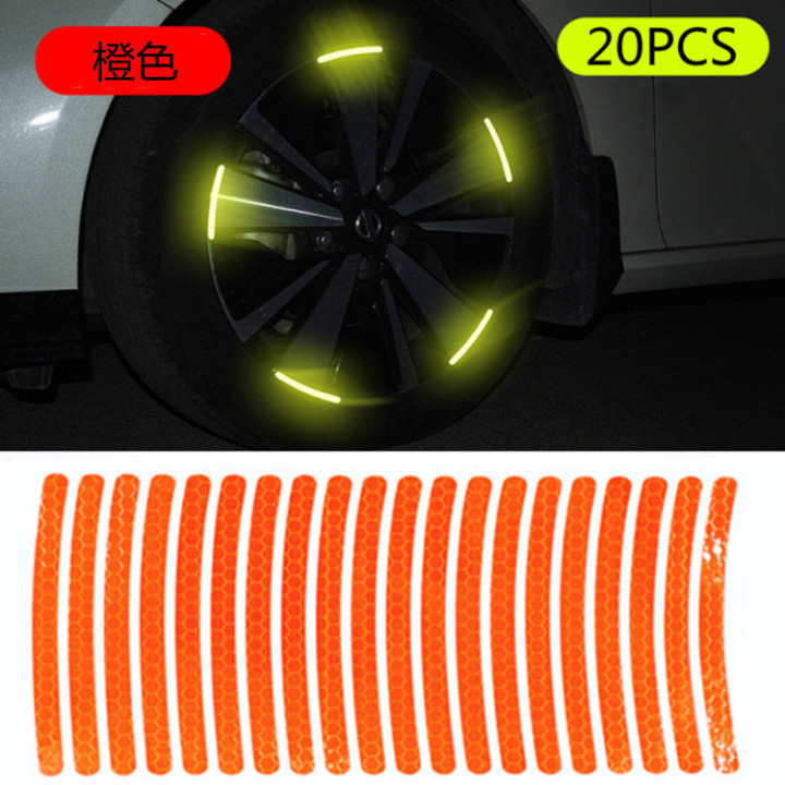 Naklejki odblaskowe na felgi 20 szt. do Omoda i Jaecoo – zdjęcie 3