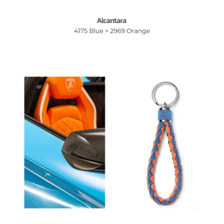 Brelok Alcantara w kolorowym splocie do Jaecoo i Omoda – zdjęcie 2