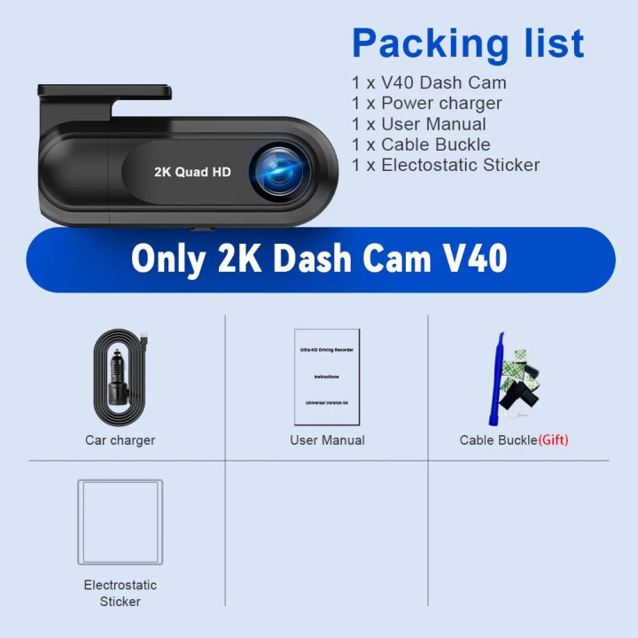 Wideorejestrator 2K V40 do Omoda 5, Omoda 7 i Jaecoo 7 – zdjęcie 2