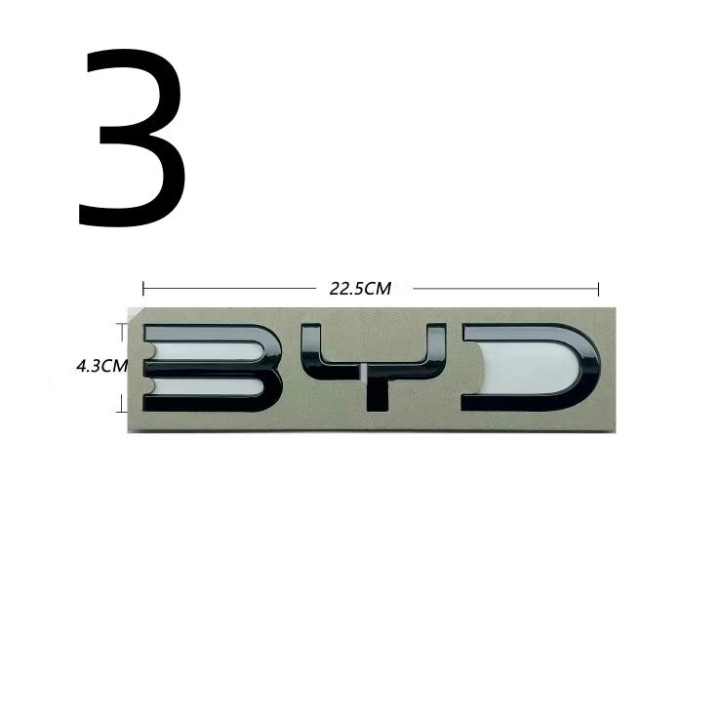 Emblemat tylnego zderzaka czarny połysk do BYD – zdjęcie 5