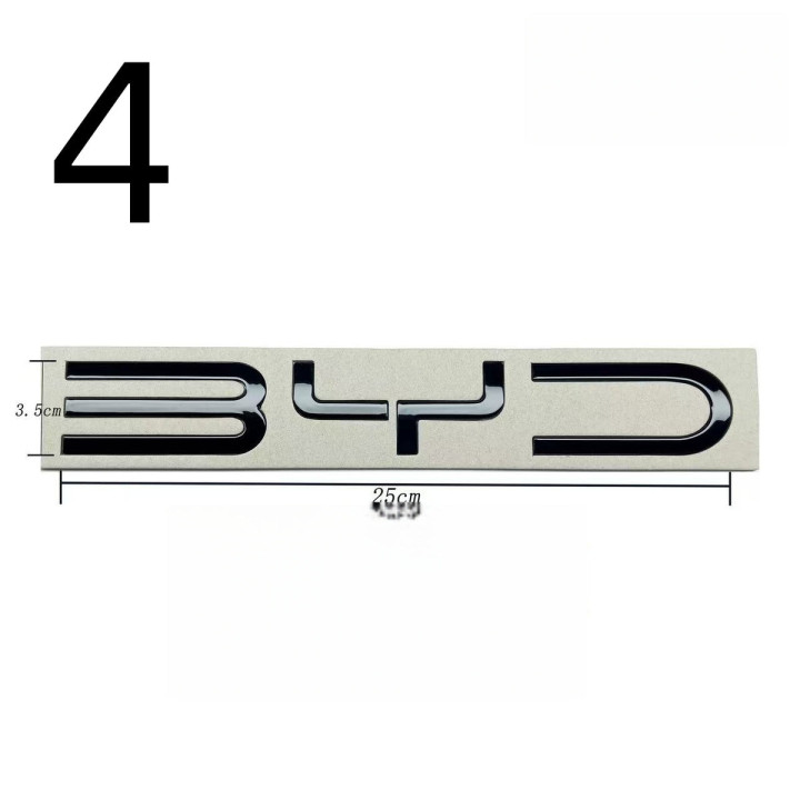 Emblemat tylnego zderzaka czarny połysk do BYD – zdjęcie 6