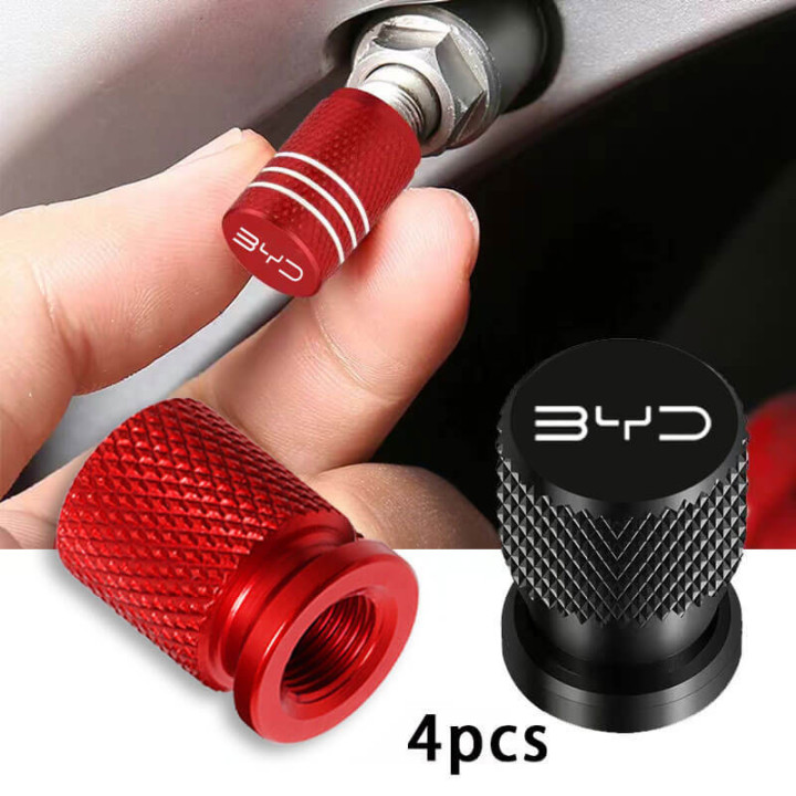 Aluminiowe kapturki wentyli do BYD Atto, Dolphin, Seal, Han, Tang – zdjęcie 2