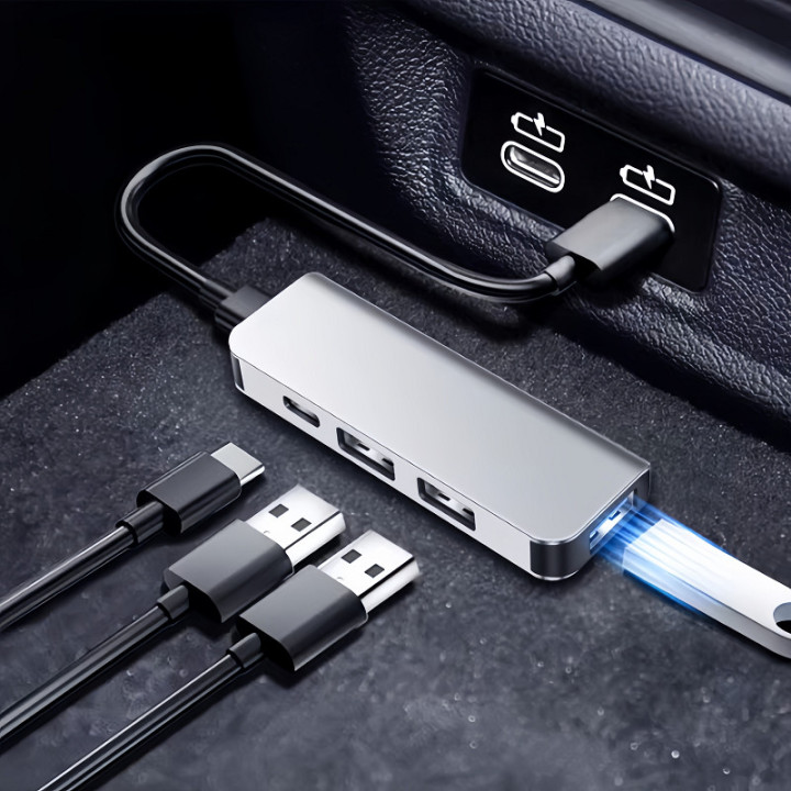 Hub USB 4-w-1 z ładowarką do BYD