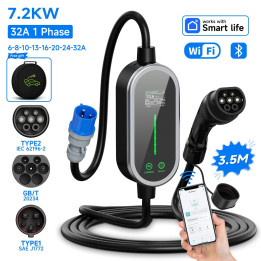 Przenośna ładowarka 7,2 kW 32 A Type2 do BYD i Denza D9