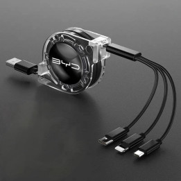 Kabel 3 w 1 zwijany do ładowania do BYD i Denza D9