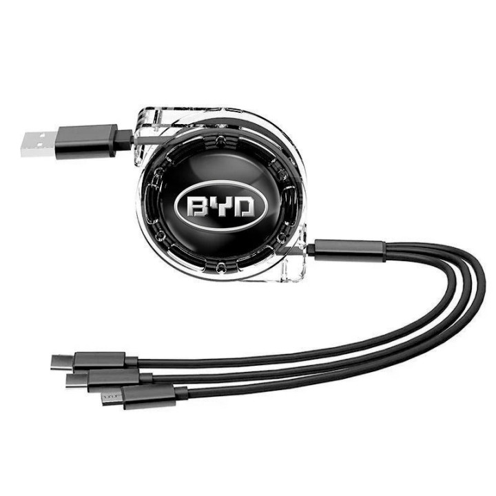 Kabel 3 w 1 zwijany do ładowania do BYD i Denza D9 – zdjęcie 2