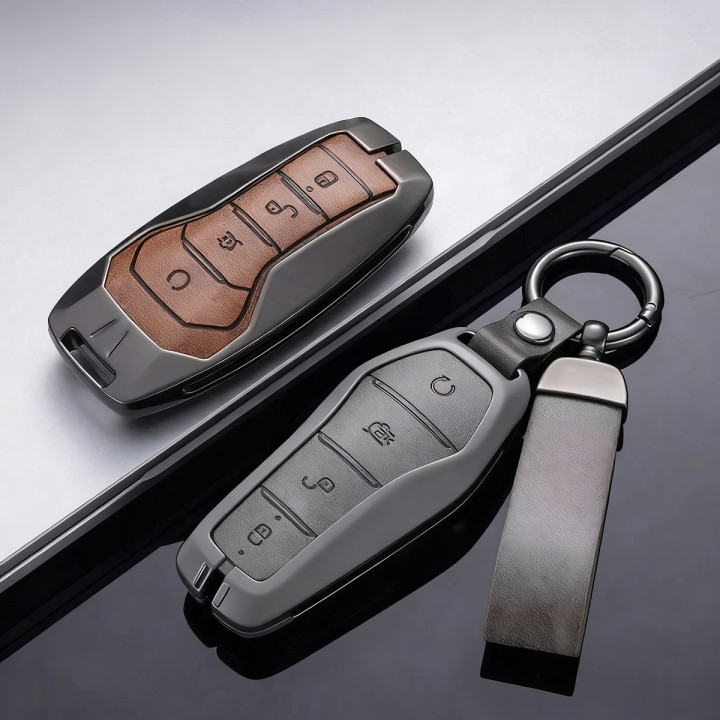 Etui na kluczyk ze skóry i stopu cynku do BYD – zdjęcie 8