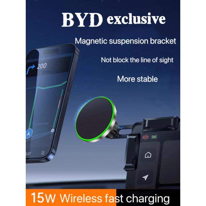 Uchwyt magnetyczny na telefon do BYD Atto, Dolphin, Seal, Tang – zdjęcie 5