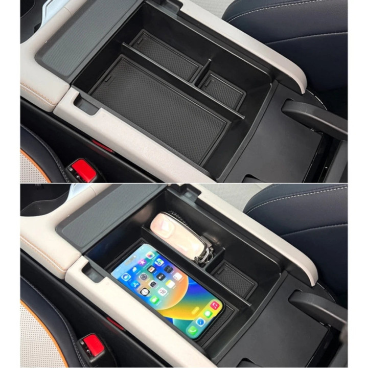 Organizery konsoli do BYD Seal U – schowki, uchwyt na kubek, zestaw 3 szt.