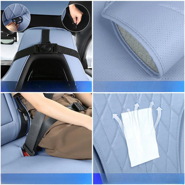 Pokrowce na siedzenia niebieskie do BYD Seal – zdjęcie 4