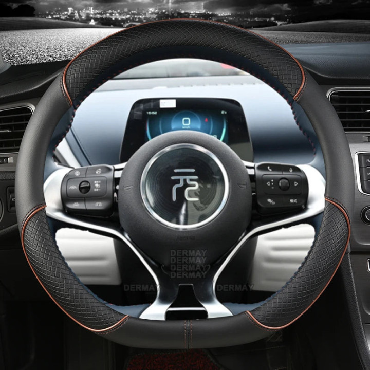 Pokrowiec z mikrofibry na kierownicę do BYD Atto 3 i BYD Dolphin – zdjęcie 4