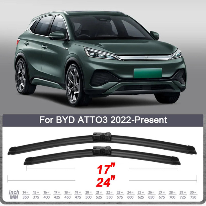 Pióra wycieraczek bezszkieletowe do BYD Atto 3 Dolphin Han Seal Tang – zdjęcie 2
