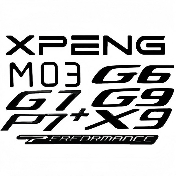 Czarny emblemat tylnego zderzaka do Xpeng G6 G9 P7 X9