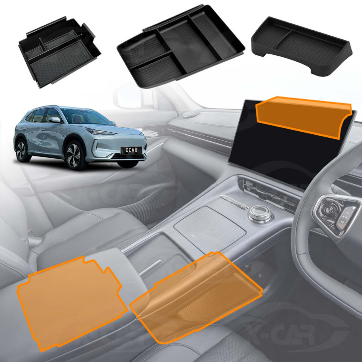 Organizery konsoli środkowej i podłokietnika do Geely EX5 (przód i tył) – zdjęcie 2